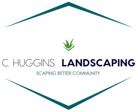 A logo for a company called c huggins landscaping