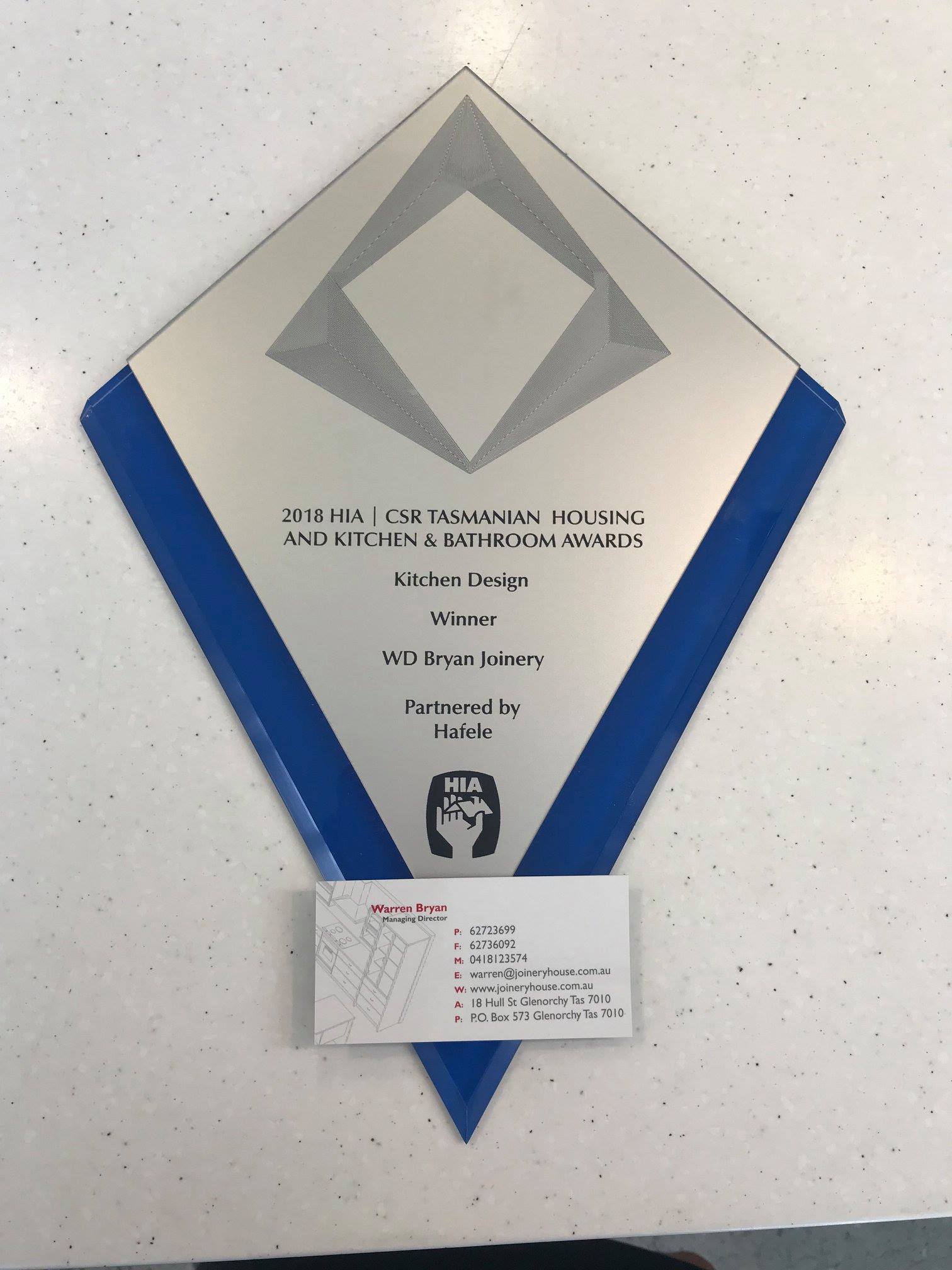 CSR Tasmanian Awards — Glenorchy, TAS — WD Bryan Joinery House