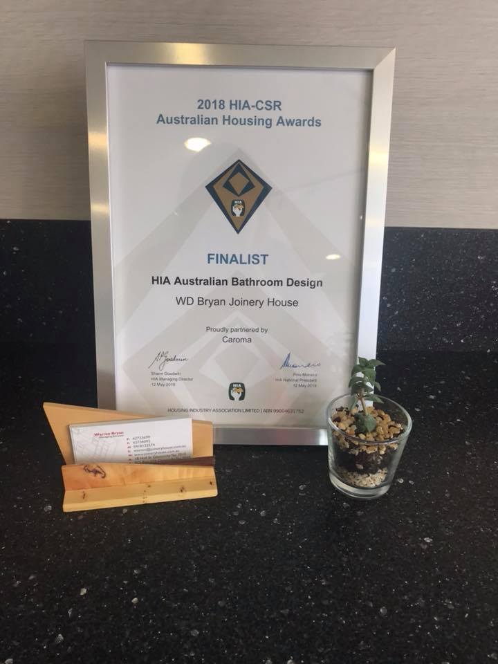 Bathroom Design Finalist — Glenorchy, TAS — WD Bryan Joinery House