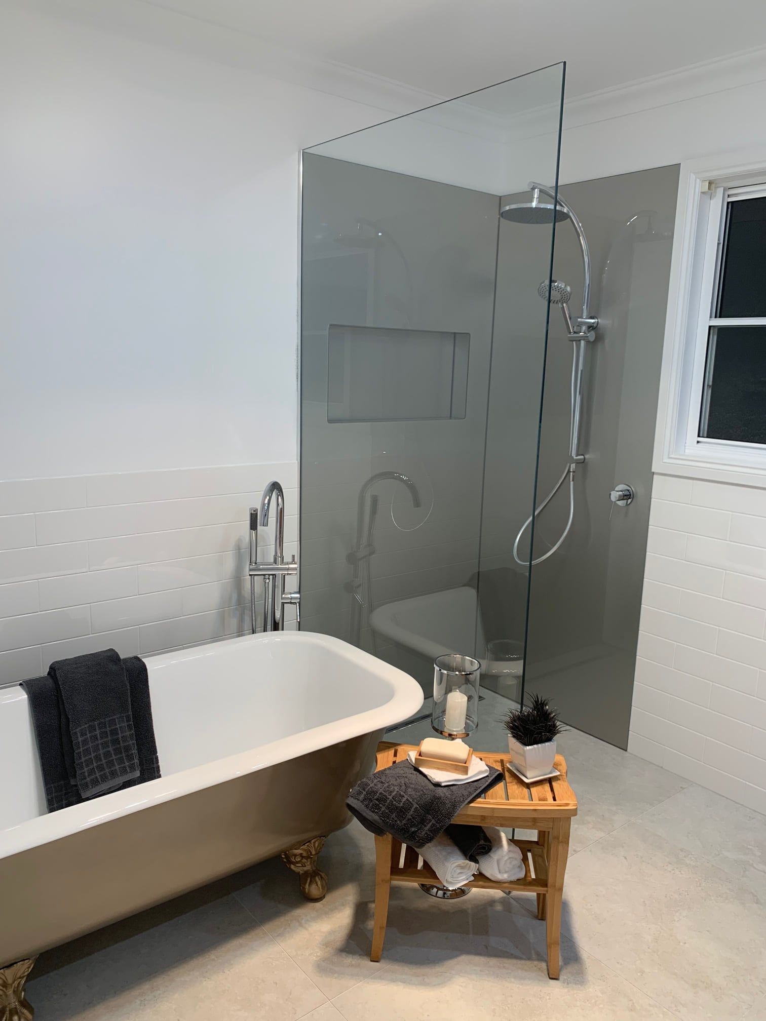 Chair in the Bathroom — Glenorchy, TAS — WD Bryan Joinery House