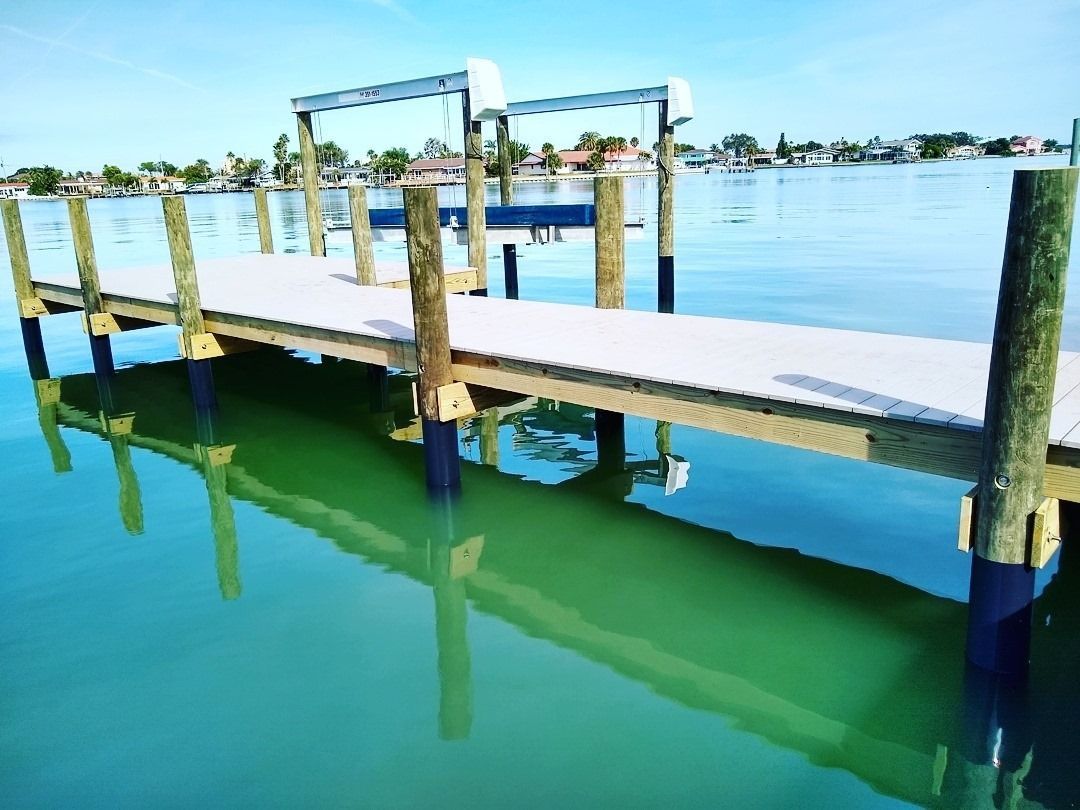 Dock construction Tampa Bay Florida saltwater