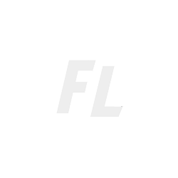 De letter fl staat op een witte achtergrond.