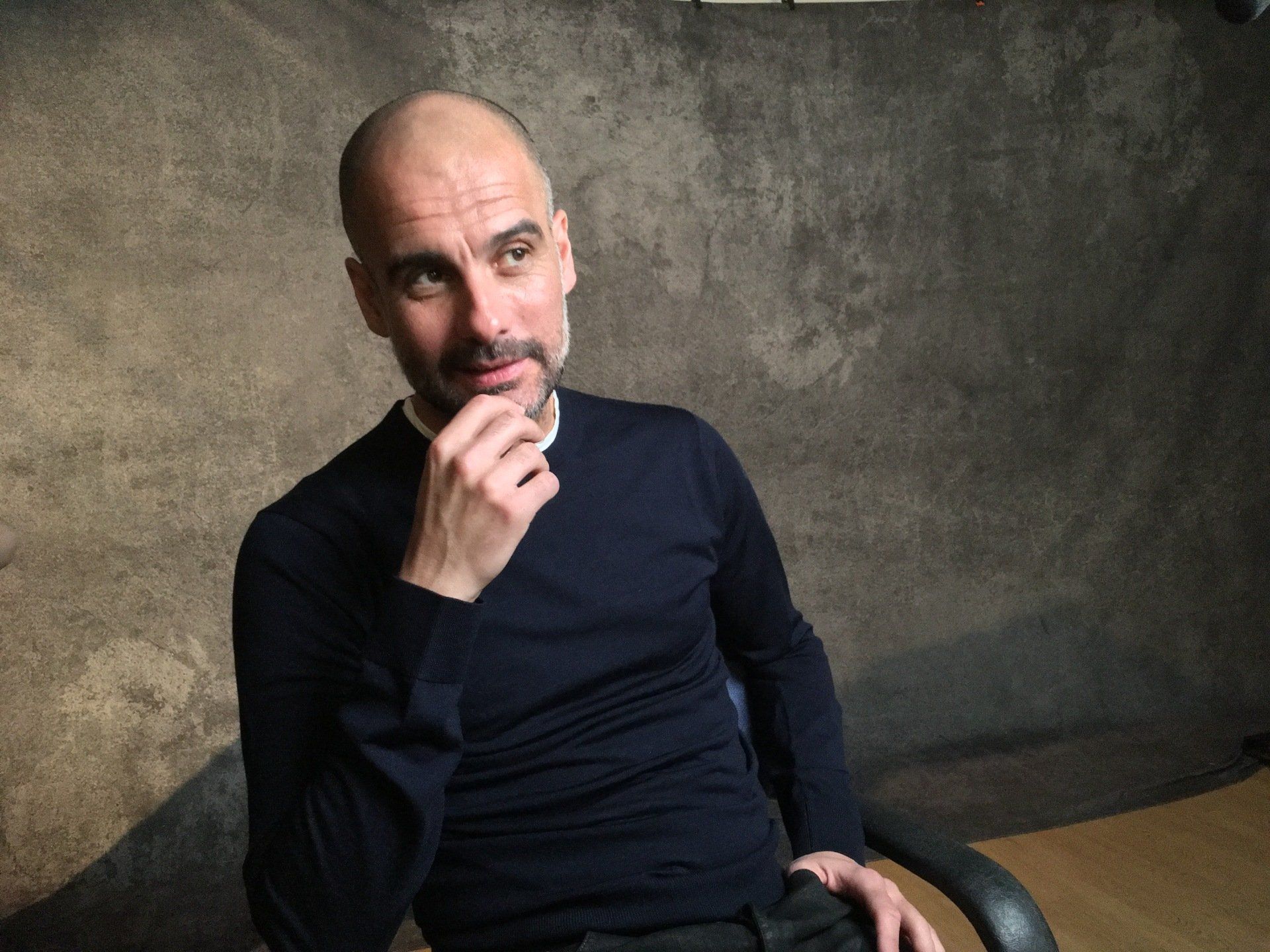 BTS Photo. Pep Guardiola in Bobby Robson: More Than a Manager