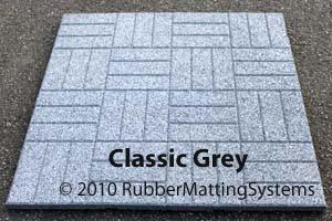 Classic grey rubber matting systems