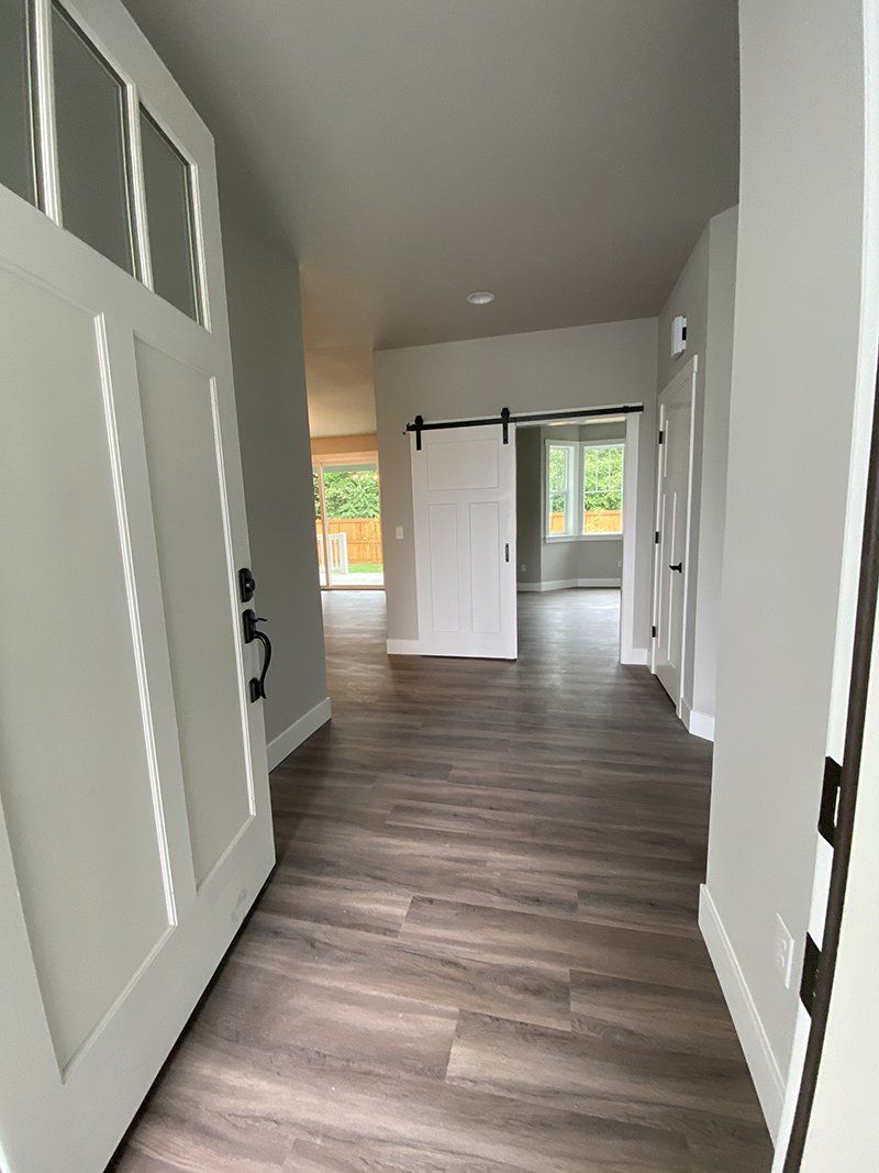 Floor Constructed — Sunny Outside Front View House in Marysville, WA