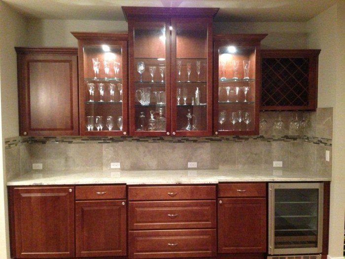 Custom Home — Cabinet With Glass Cover in Marysville, WA