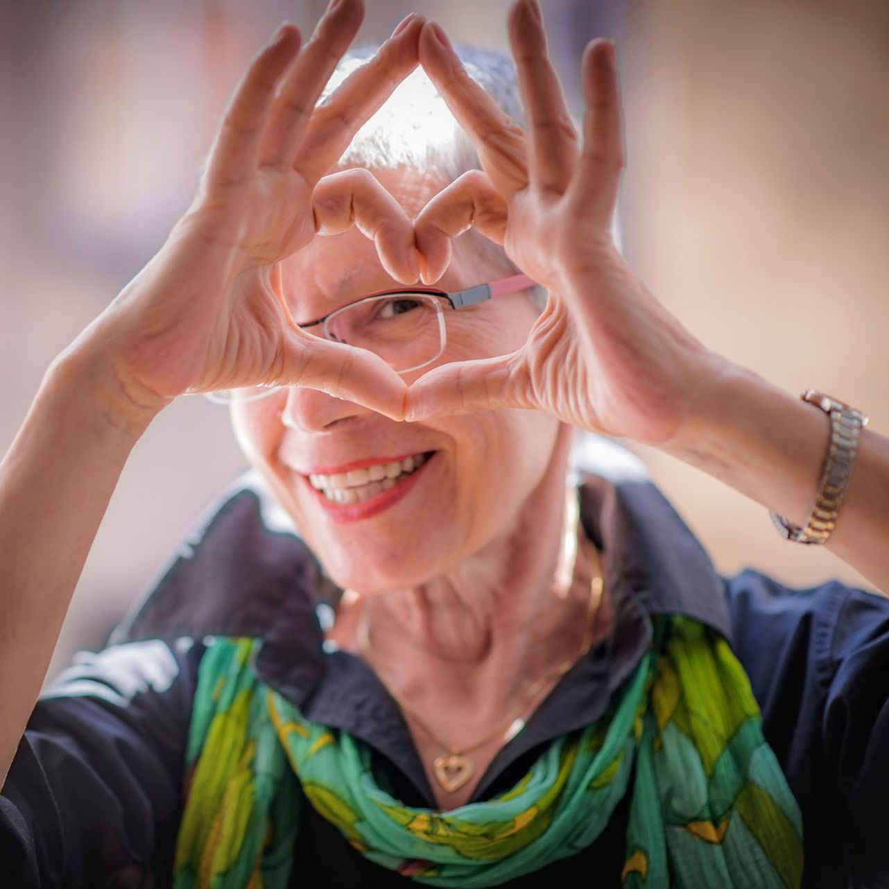 Photo of a happy resident