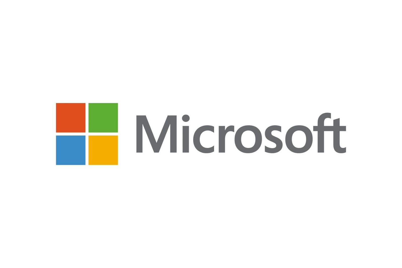 El logotipo de Microsoft está sobre un fondo blanco.
