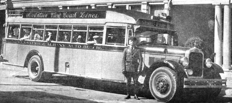 Image of  Mountain View Coach Line bus from a 1930 advertisement in 