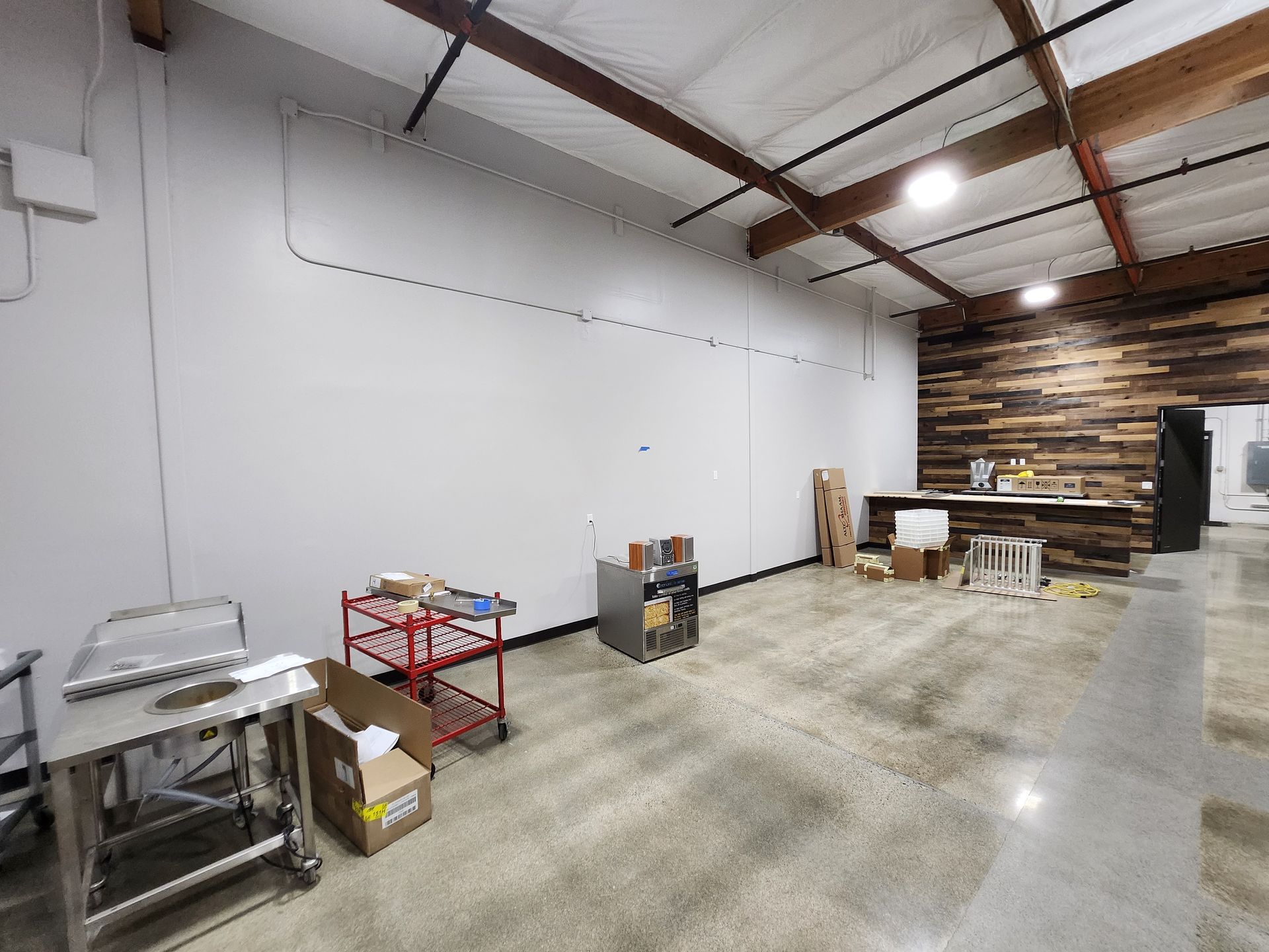 Empty commercial space before AV installation by Rivas Technology Group in Kent WA