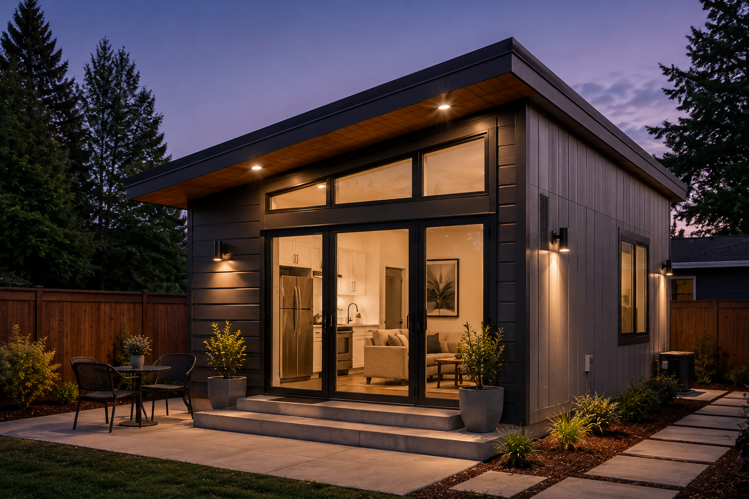 Backyard ADU dwelling - smart home automation for accessory dwelling units by Rivas Technology Group