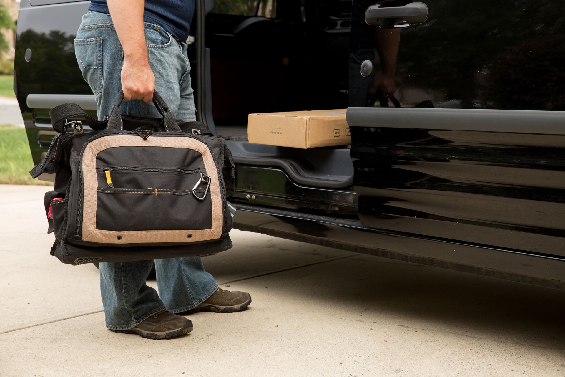 Professional smart home service visit in Puyallup with technician tools and Control4 equipment ready for diagnostics and updates.