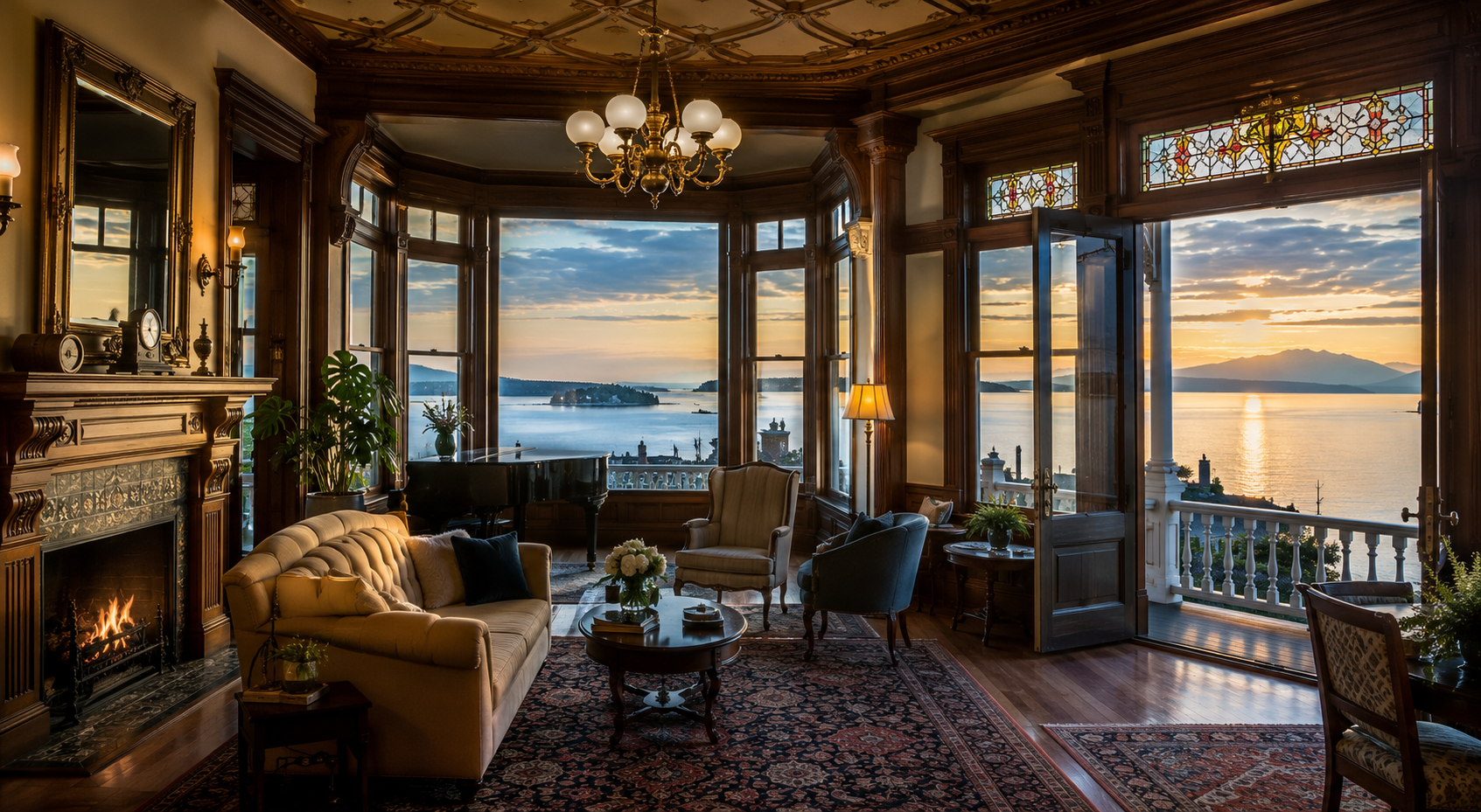 Historic Port Townsend waterfront home with modern technology integrated discreetly