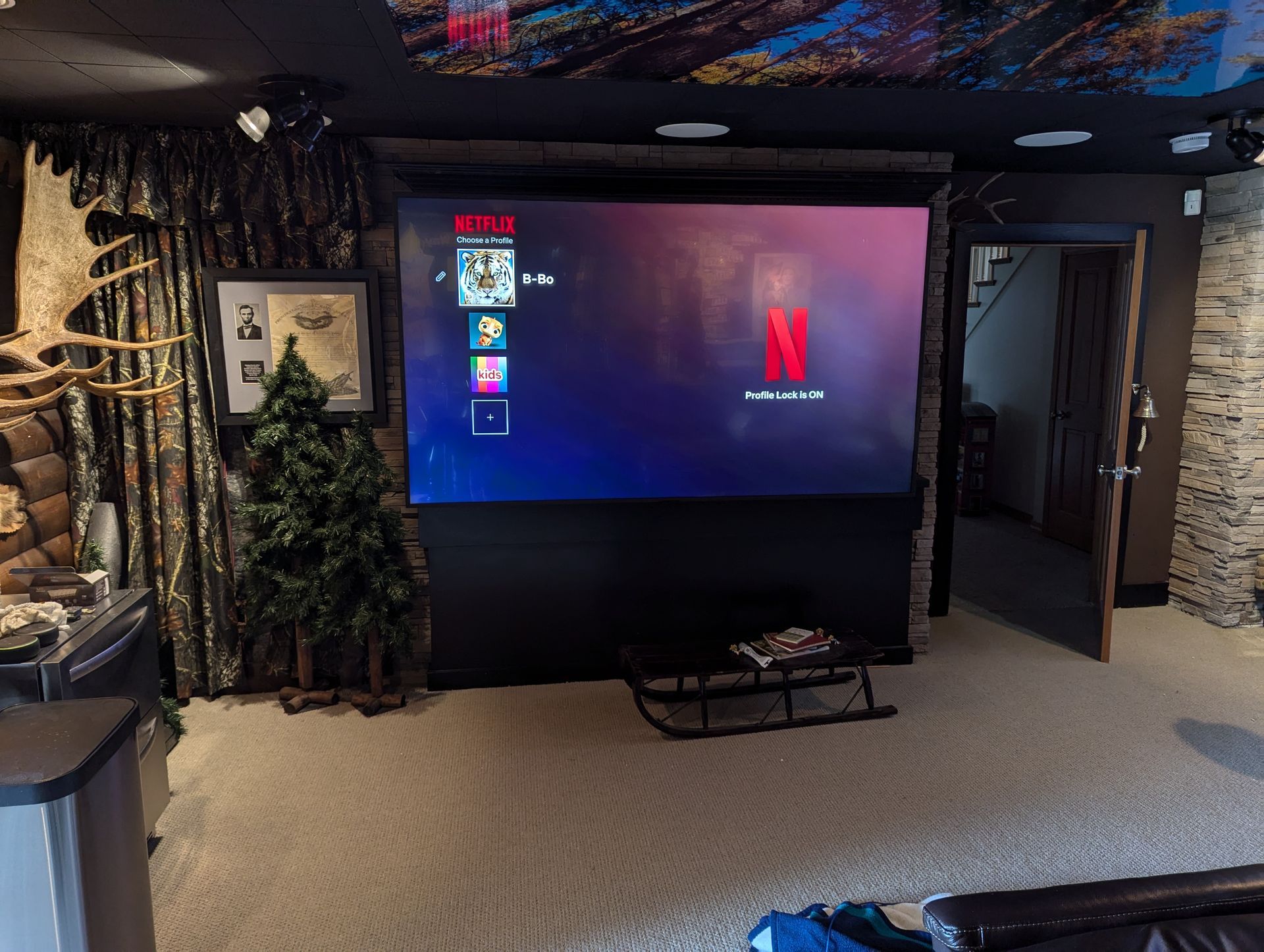 Sony 98 inch TV home theater installation by Rivas Technology Group in the South Sound