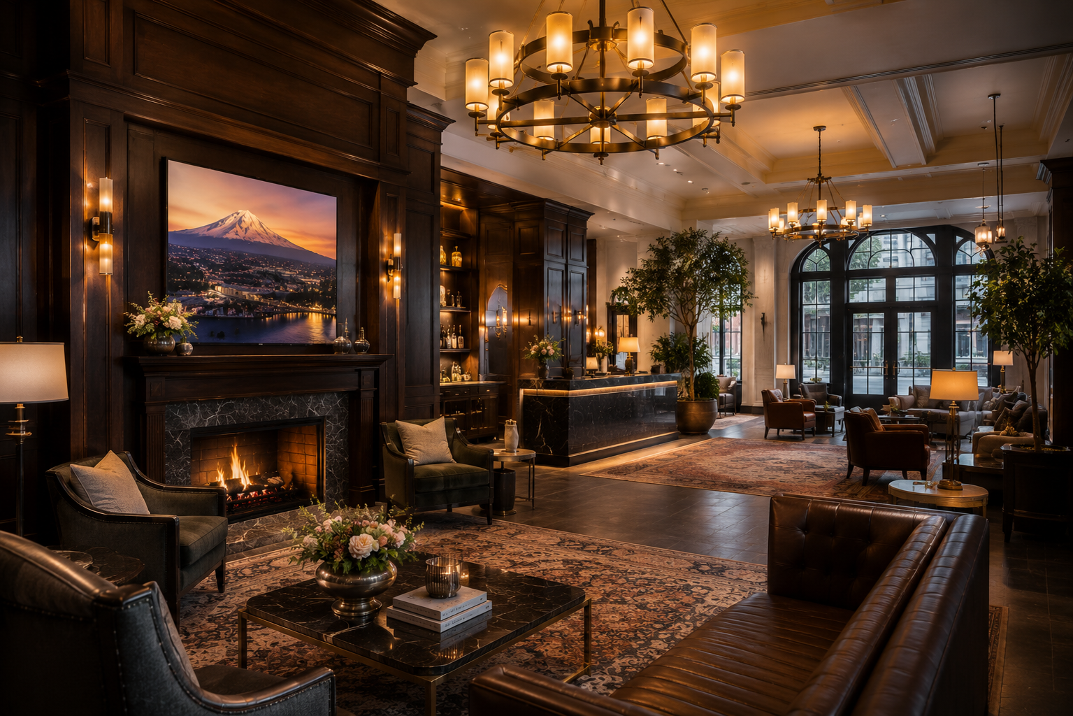 Boutique hotel property with integrated technology across guest and common areas