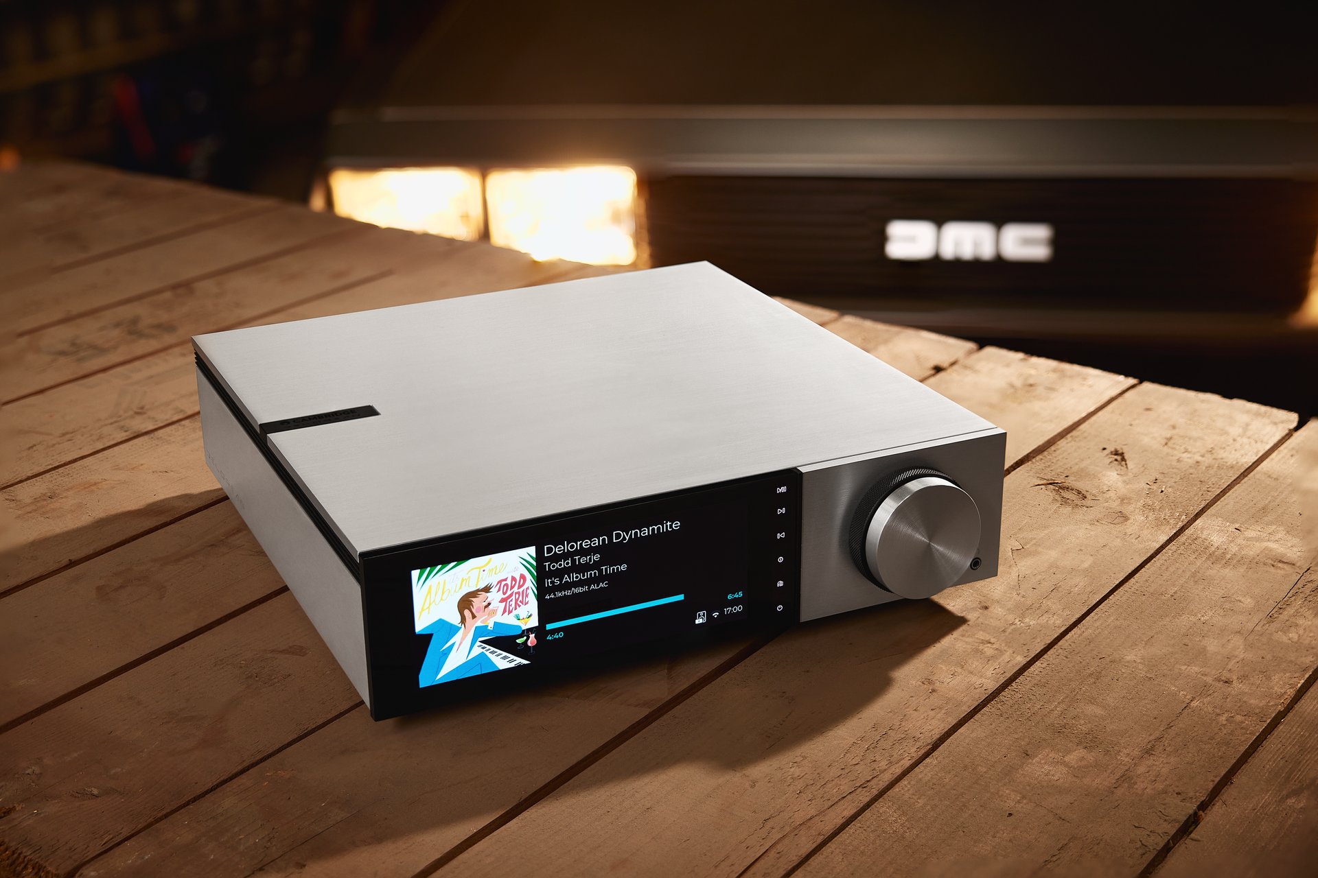 Cambridge Audio EVO streaming amplifier on display, combining classic design and modern high-fidelity sound, featured by Rivas Technology Group in the Pacific Northwest.