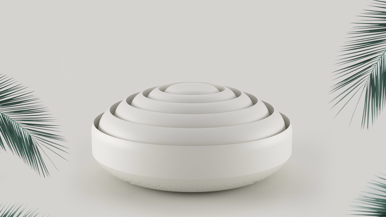 White ceiling-mounted Wi-Fi access point designed for whole-home wireless coverage.