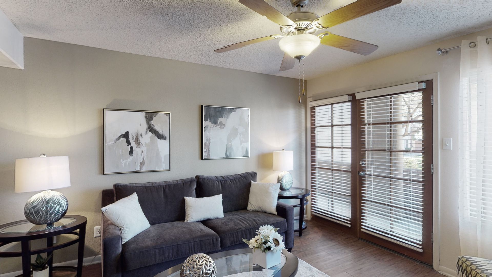 Living room at Desert Horizon in Scottsdale, AZ.