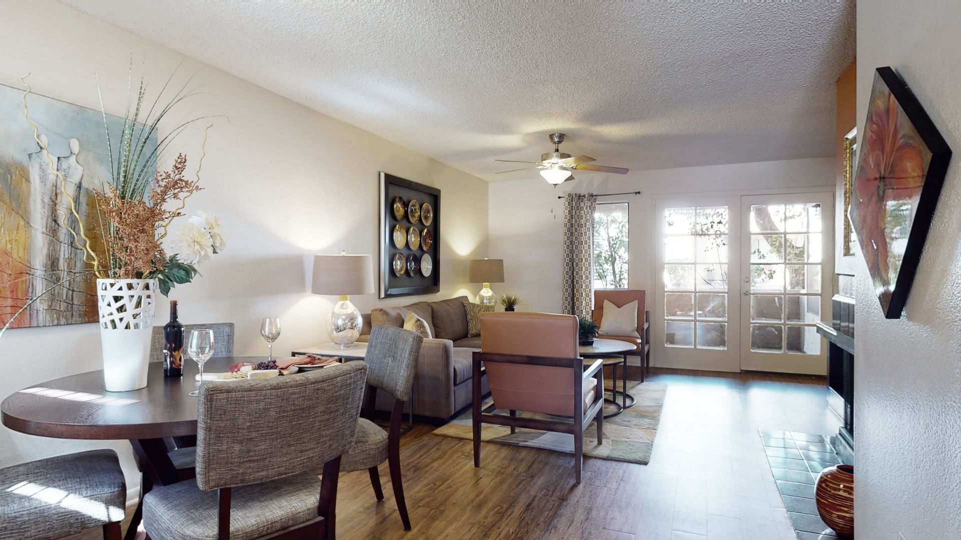 Living room at Desert Horizon in Scottsdale, AZ.