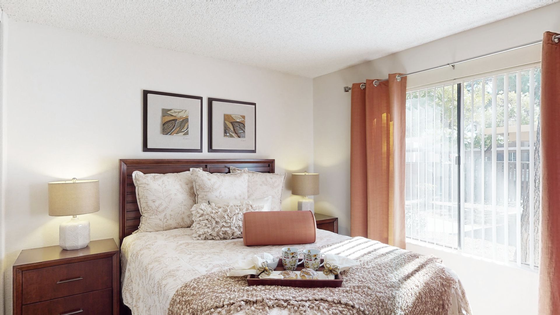Bedroom at Desert Horizon in Scottsdale, AZ.