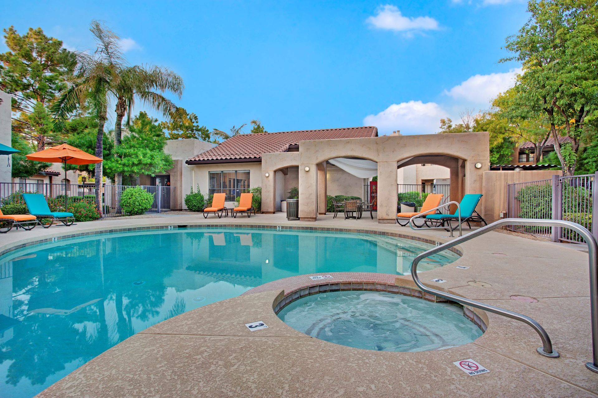 Swimming pool at Desert Horizon in Scottsdale, AZ.