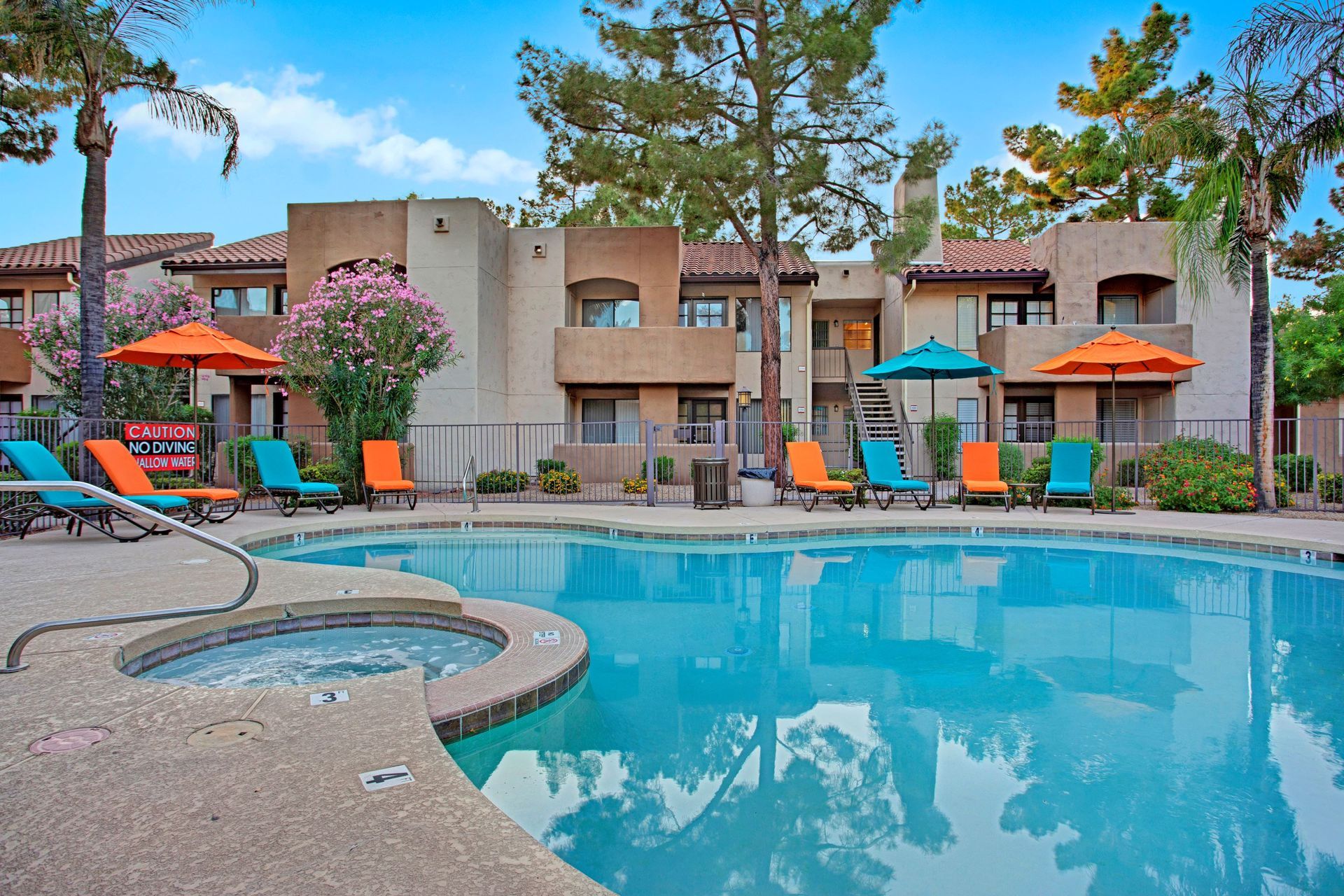 Swimming pool at Desert Horizon in Scottsdale, AZ.