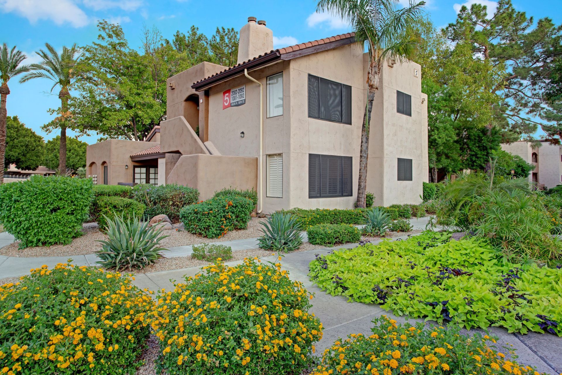 Exterior at Desert Horizon in Scottsdale, AZ.