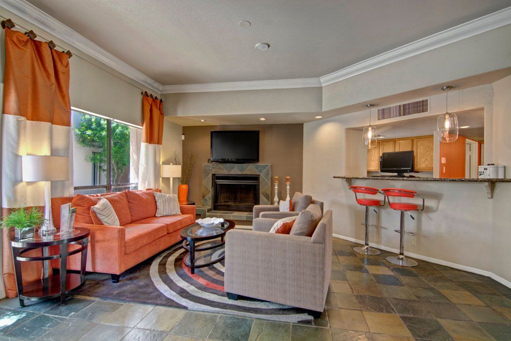 Seating area at Desert Horizon in Scottsdale, AZ.