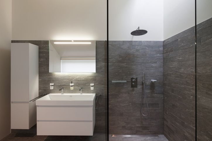 Bathroom with a shower