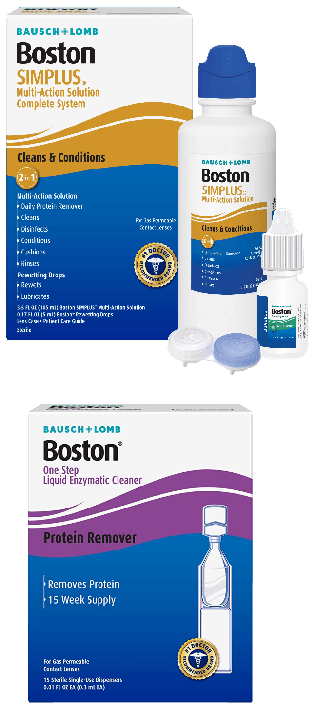 Boston Simplus and Enzyme for RGP Lenses