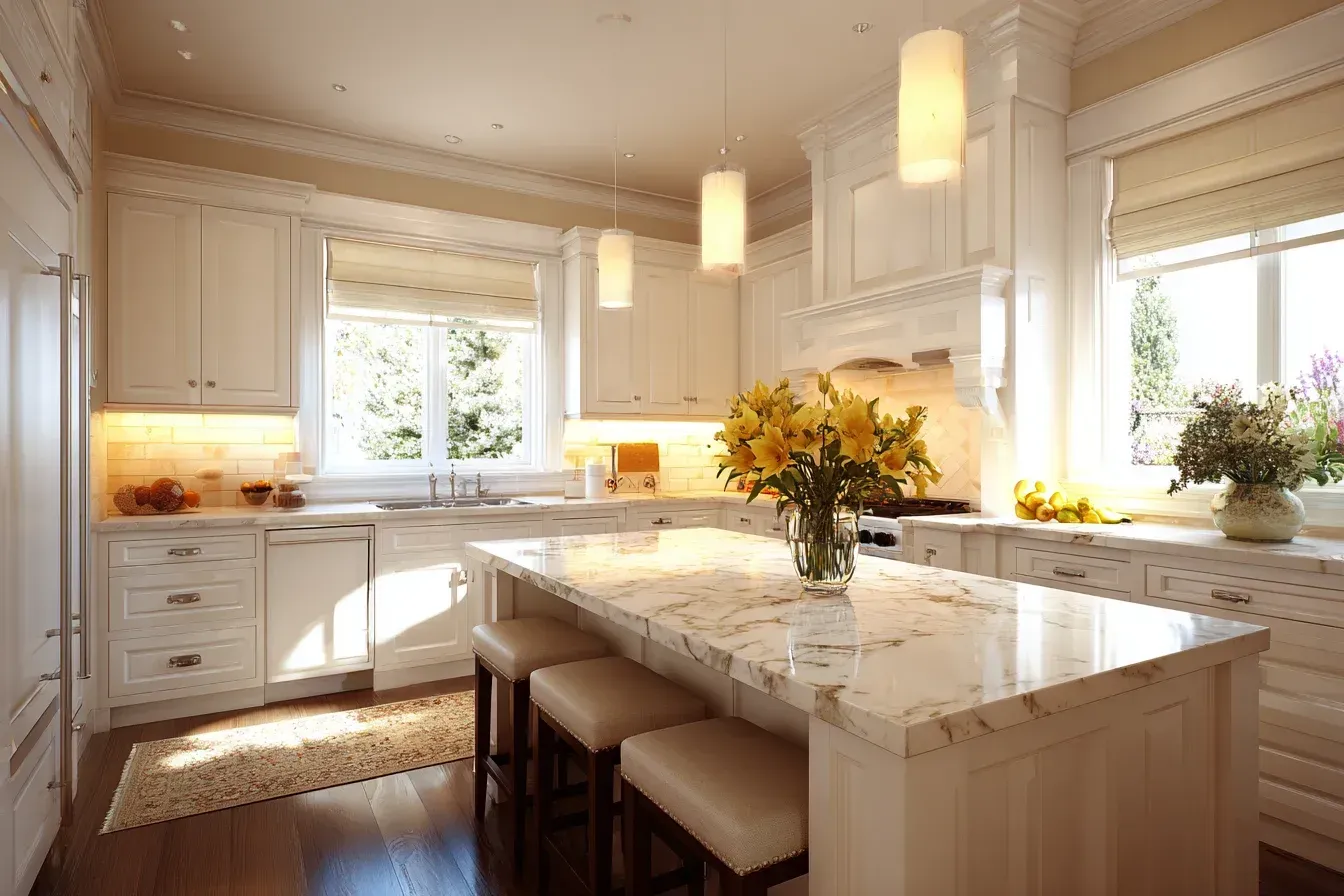 Kitchen renovation Richmond BC | Kitchen remodeling Richmond Canada | Rounded-edge islands, ergonomic cabinetry, and stain-resistant quartz. Richmond contractors design family kitchens focused on safety and simplicity. Each project radiates everyday livability.