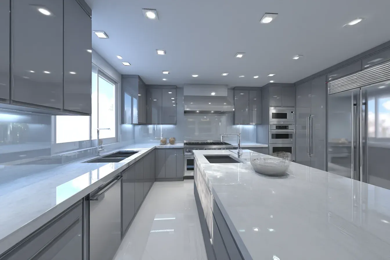 Kitchen renovation Richmond BC | Kitchen remodel Richmond Canada | Light coastal kitchen renovation Richmond BC with quartz backsplash, rift oak cabinetry, and pendant illumination. Local experts design luminous, relaxing spaces. Every project embodies purity and grace.