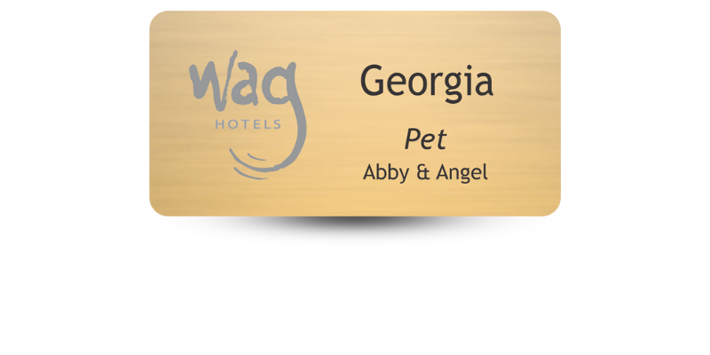 custom name badge design
