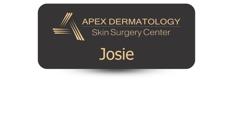 magnetic name badge for skin surgery professional