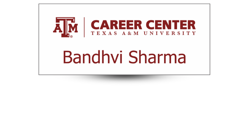 career center name badge