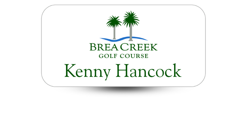 golf club name badge