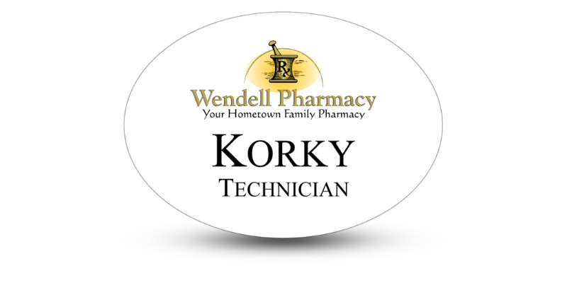 custom logo name tag