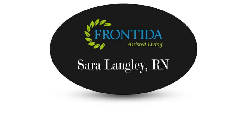 senior care name badge