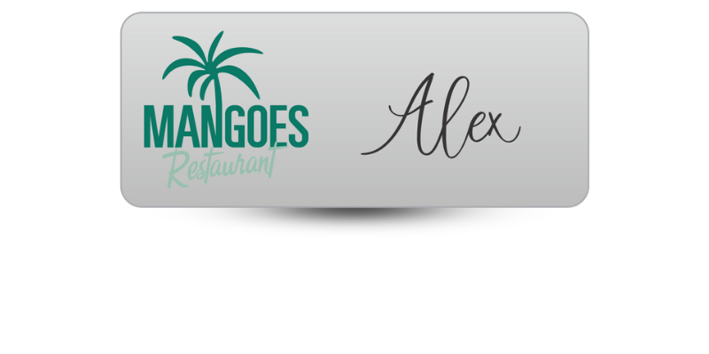 customized name badge