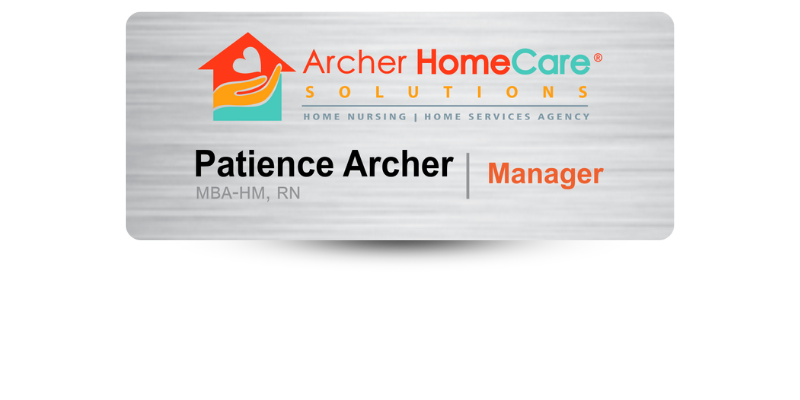 home care name badge