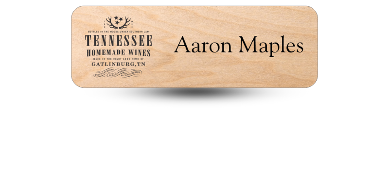 winery name badge