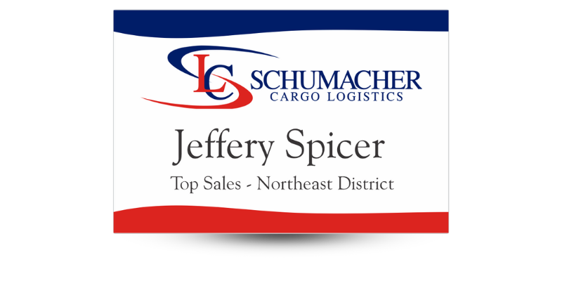 sales professional custom name tag