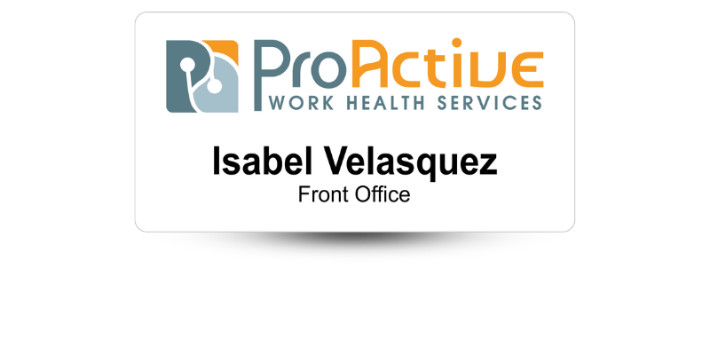 healthcare name badge