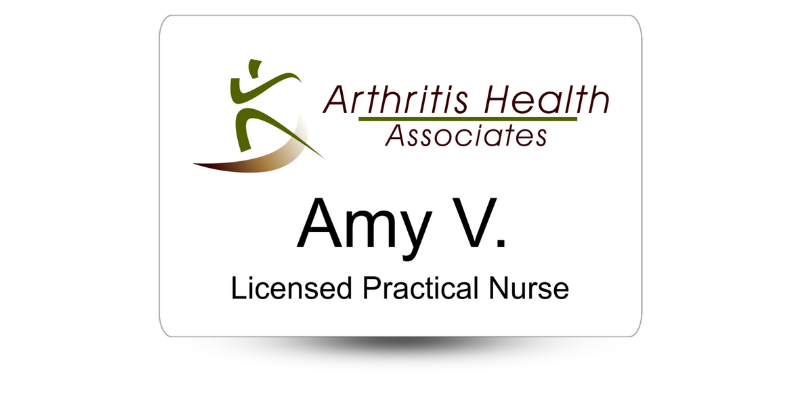 healthcare name badge