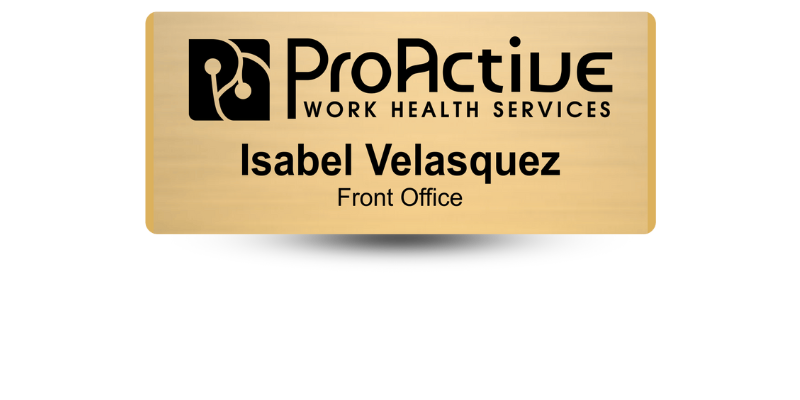sleek name badge design