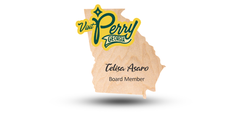 state-shaped name badge
