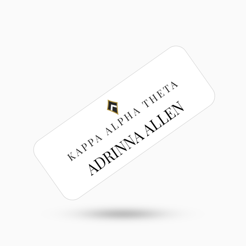 Kappa Alpha Theta Name Tags