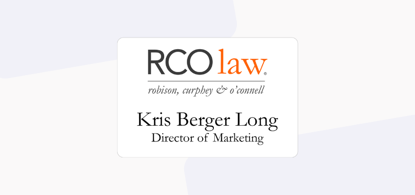 law firm personalized name tag