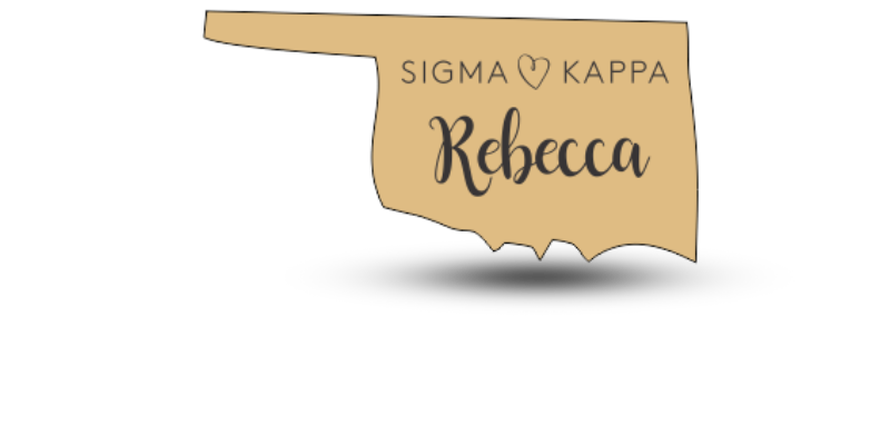 state-shaped name tag