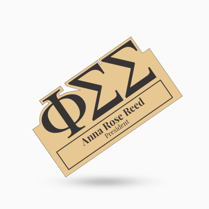 Phi Sigma Sigma name tags